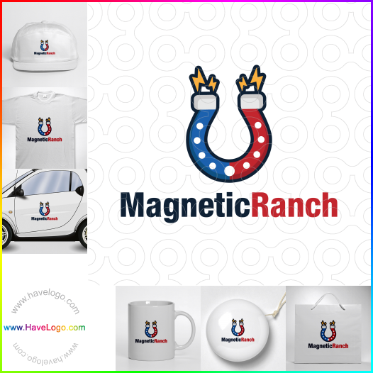 Compra un diseño de logo de Rancho magnético 62968