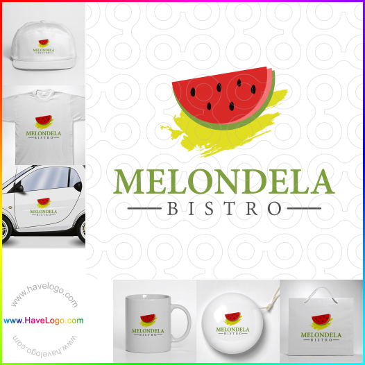 Compra un diseño de logo de Melondela Bistro 64260