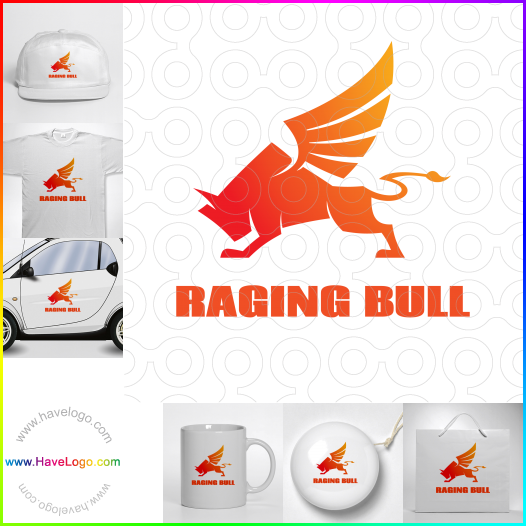 Compra un diseño de logo de Raging Bull 60325