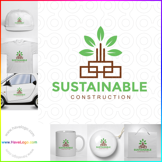 Compra un diseño de logo de Construcción sostenible 66133