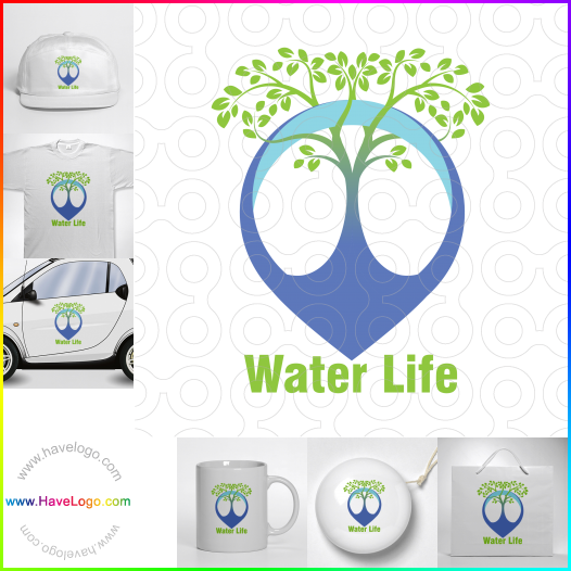 Compra un diseño de logo de Vida del agua 66815