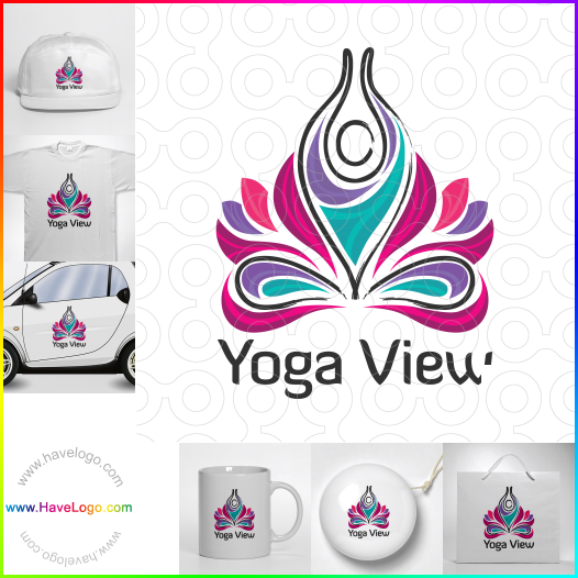 Compra un diseño de logo de Yoga View 64778