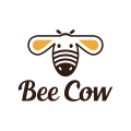 Logo abeille vache