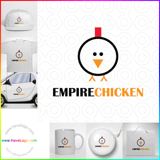Compra un diseño de logo de pollo 39188