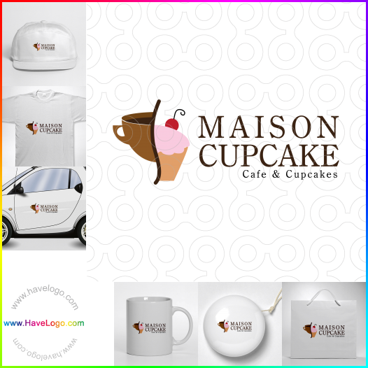 Acheter un logo de cupcake - 10137