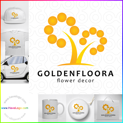 Compra un diseño de logo de flora 25107