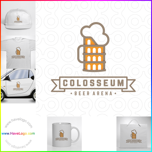 Compra un diseño de logo de Colosseum Beer Arena 64241