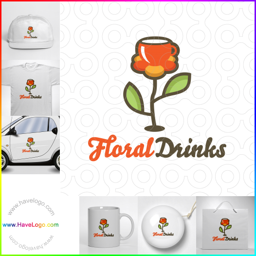 Koop een Floral Drinks logo - ID:61373