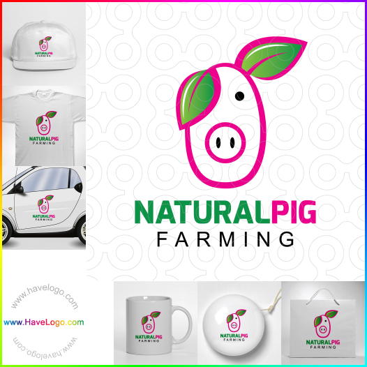 Compra un diseño de logo de Cerdo natural 61806