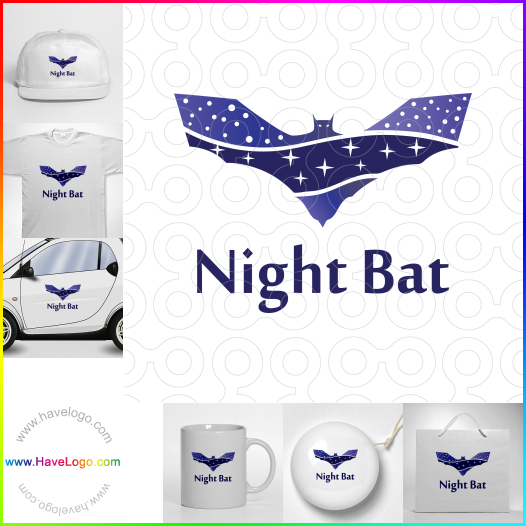 Compra un diseño de logo de Night Bat 67382