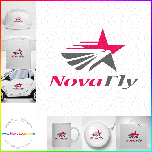 Compra un diseño de logo de Nova Fly 64543