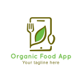 Biologisch voedsel App Logo