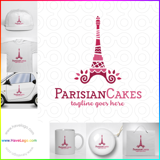 Compra un diseño de logo de Pasteles parisinos 63856