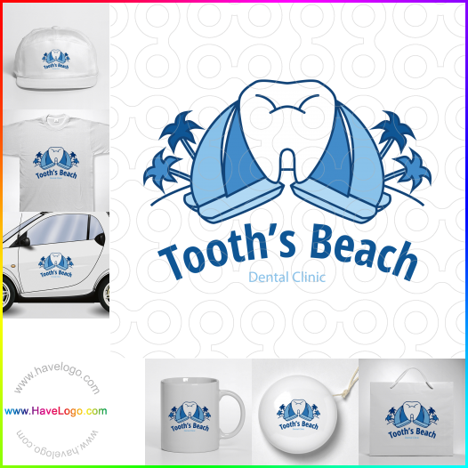 Compra un diseño de logo de Tooths Beach Dental Studio 66092