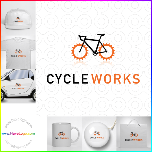 Compra un diseño de logo de mantenimiento de bicicletas 45331