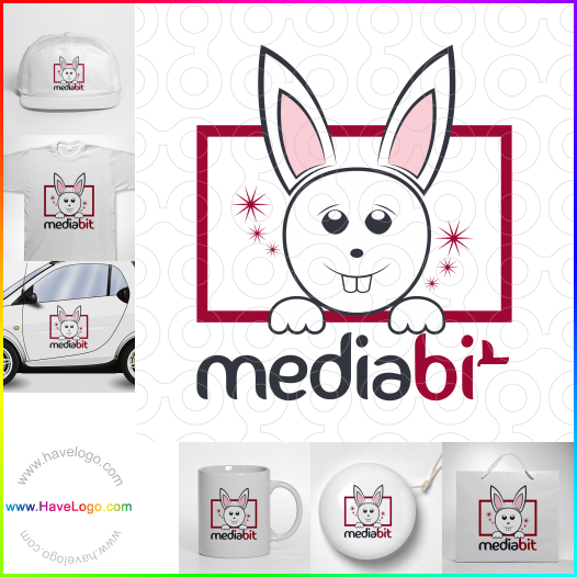 Compra un diseño de logo de conejo 16401