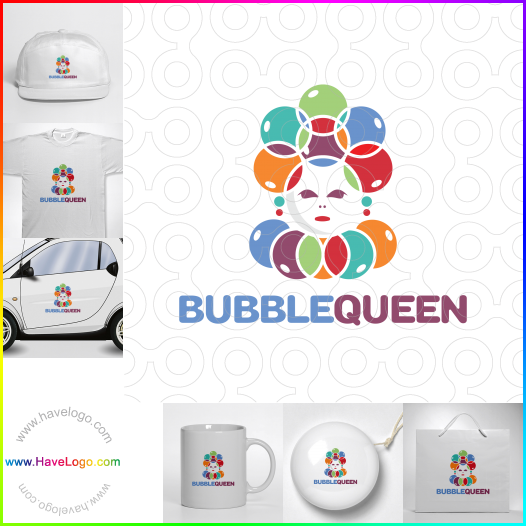 Compra un diseño de logo de Bubble Queen 60065