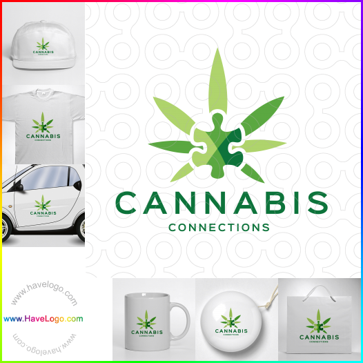 Acquista il logo dello Connessioni di cannabis 64328