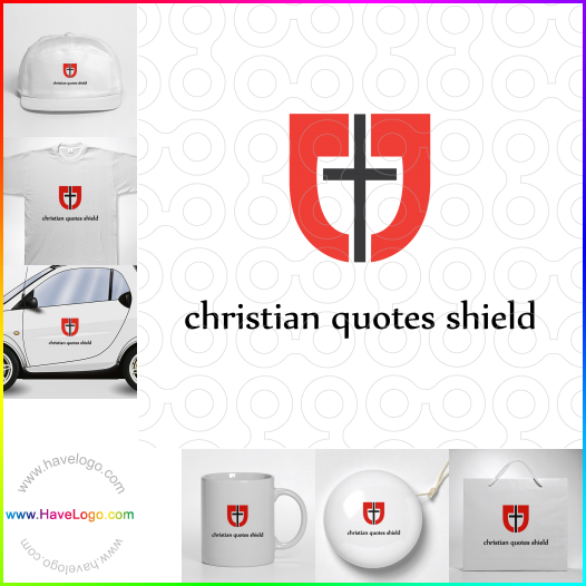 Koop een Christian Quotes Shield logo - ID:63074