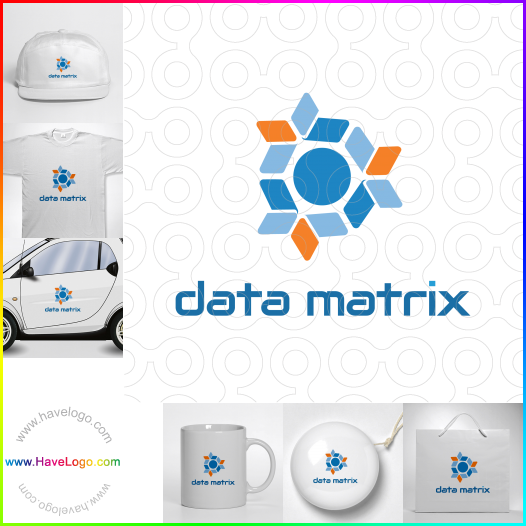 Compra un diseño de logo de Data Matrix 65840