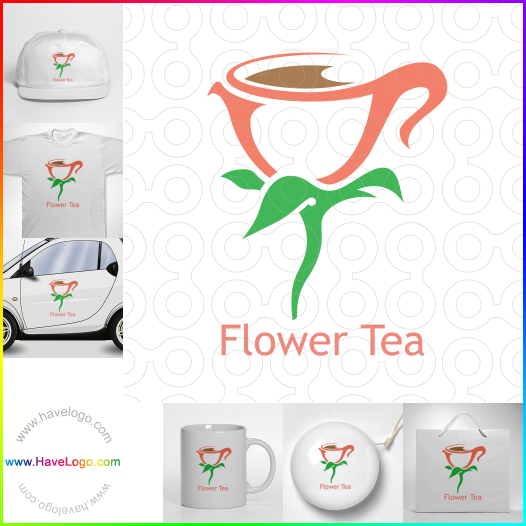 Compra un diseño de logo de Flor de té 63034