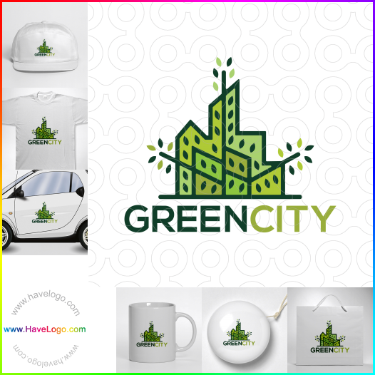 Compra un diseño de logo de Ciudad verde 61721