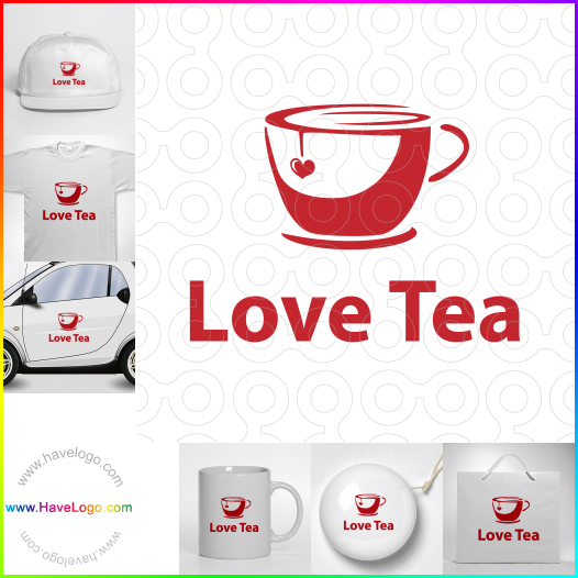 Compra un diseño de logo de Me encanta el té 63295
