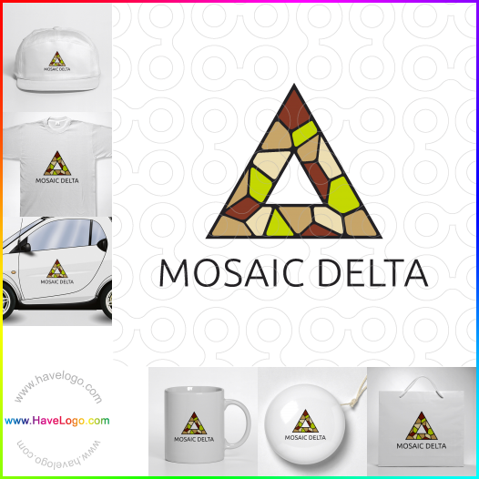 Compra un diseño de logo de Delta del mosaico 61137