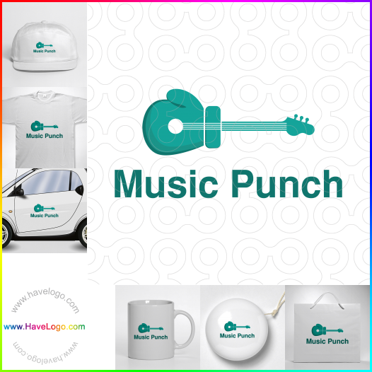 Compra un diseño de logo de Music Punch 62426