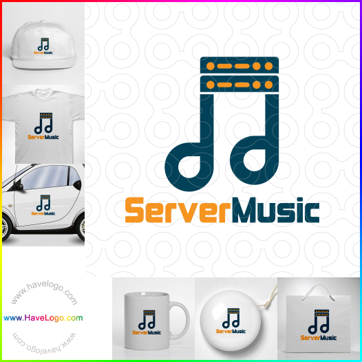 Compra un diseño de logo de Server Music 63831