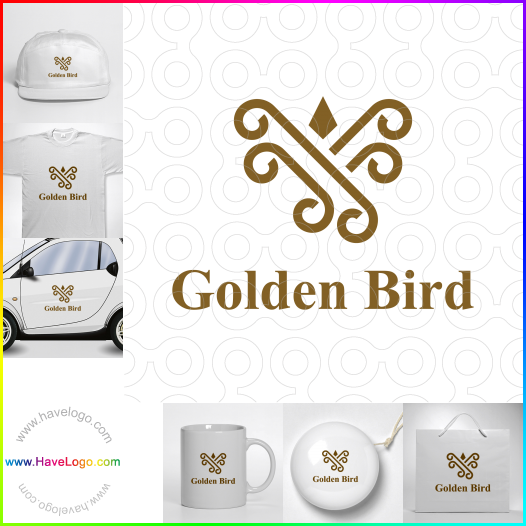 Koop een gouden vogel logo - ID:66225