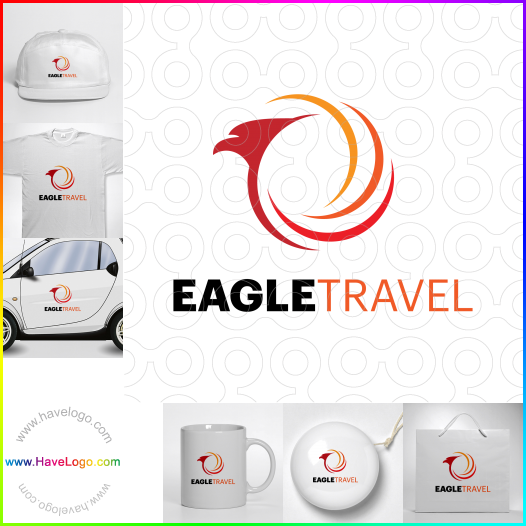 Compra un diseño de logo de Eagle Travel 64621