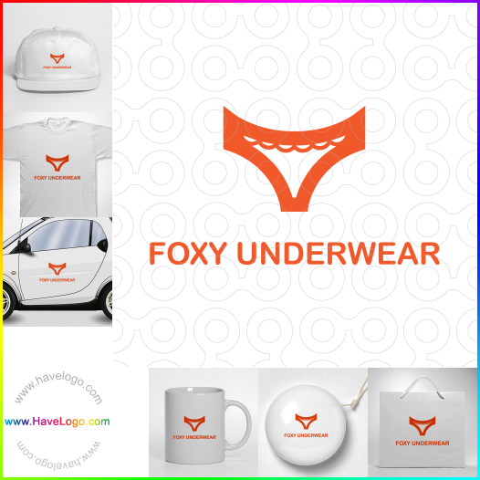 Compra un diseño de logo de Ropa interior Foxy 61612