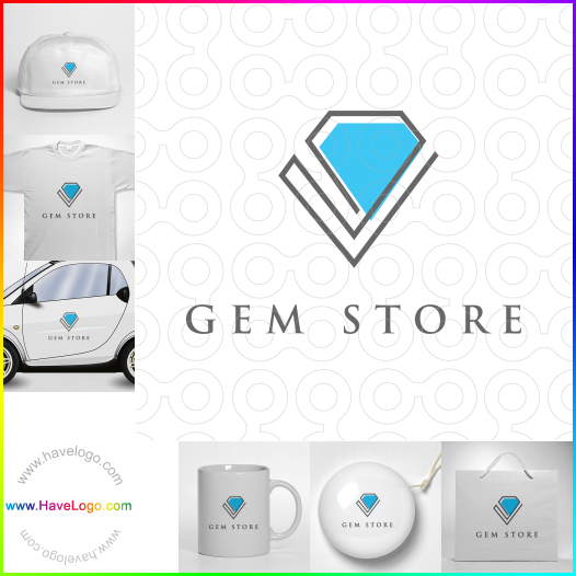 Compra un diseño de logo de Gem Store 64368