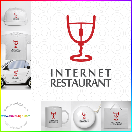 Compra un diseño de logo de Internet Restaurant 62626