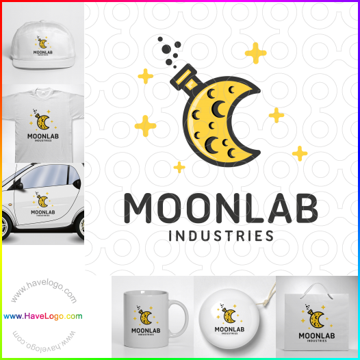 Compra un diseño de logo de Laboratorio de la Luna 60711