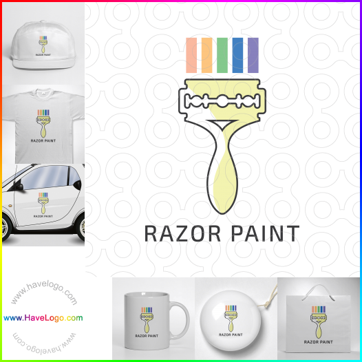 Compra un diseño de logo de Razor Paint 66550