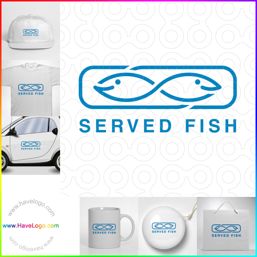 Compra un diseño de logo de Se sirve Fish 63302