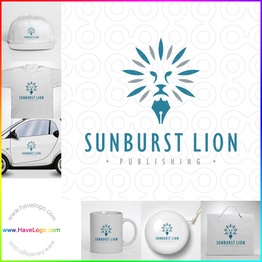 Compra un diseño de logo de Sunburst Lion 61742