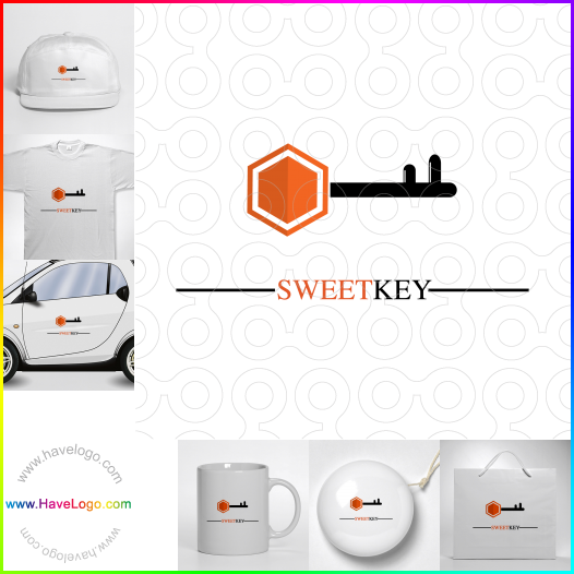 Compra un diseño de logo de Sweet Key 64784