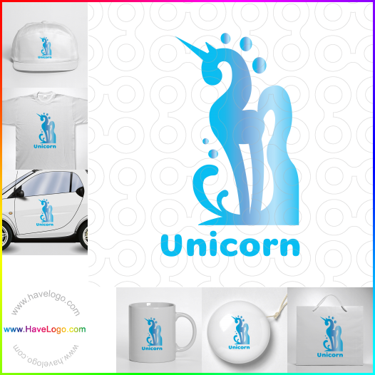Compra un diseño de logo de Unicornio 66100
