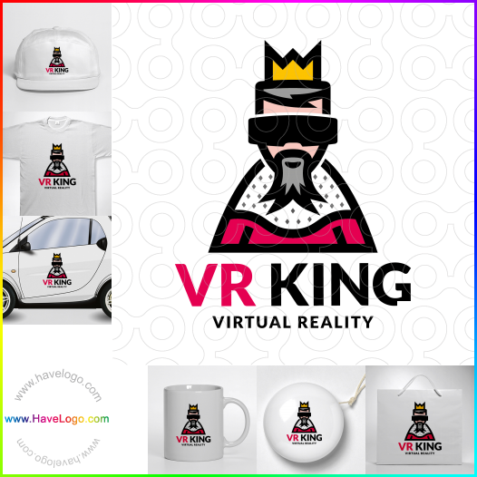 Compra un diseño de logo de Realidad virtual King 60756