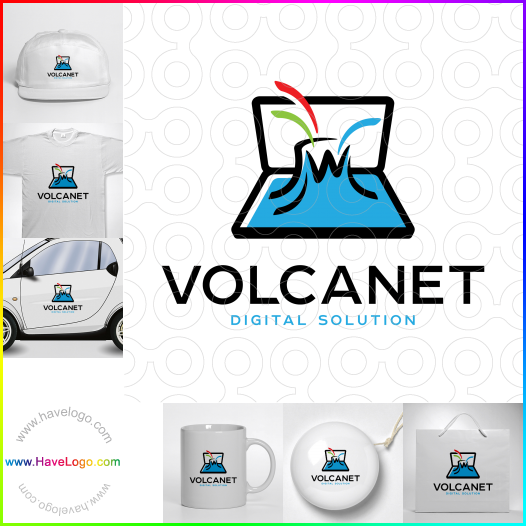 Compra un diseño de logo de Volcanet 62868