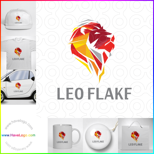 Compra un diseño de logo de leo flake 64792