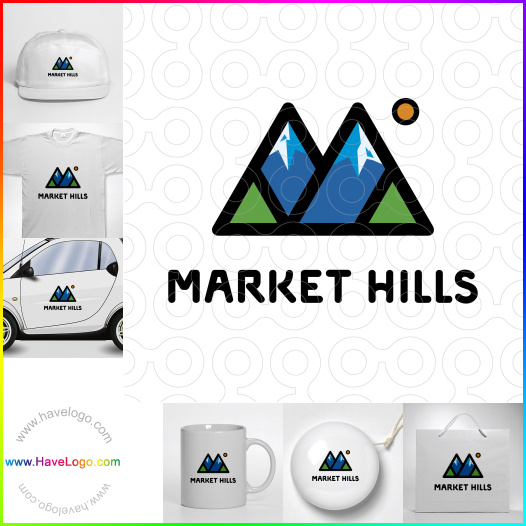 Acheter un logo de marché des collines - 63728
