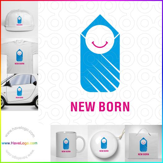 Compra un diseño de logo de productos orgánicos para bebés 49458