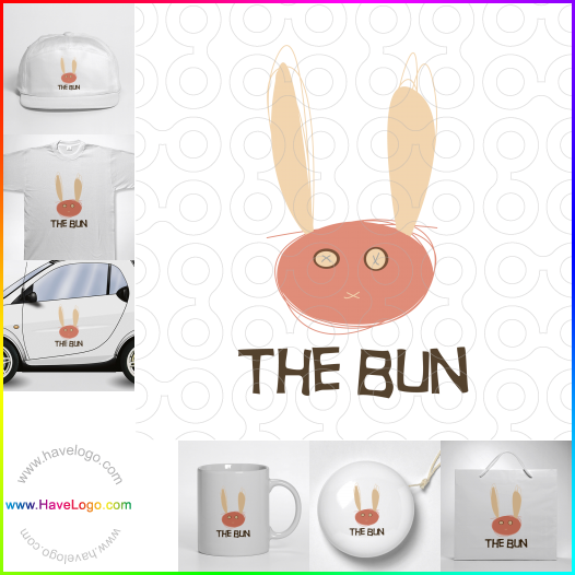 Compra un diseño de logo de conejo 7990