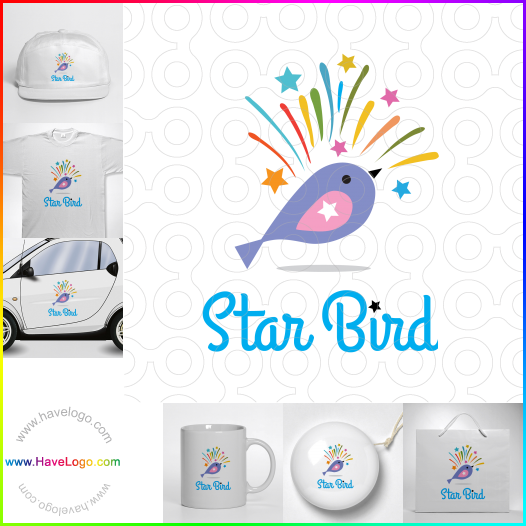 Acheter un logo de étoile oiseau - 61179