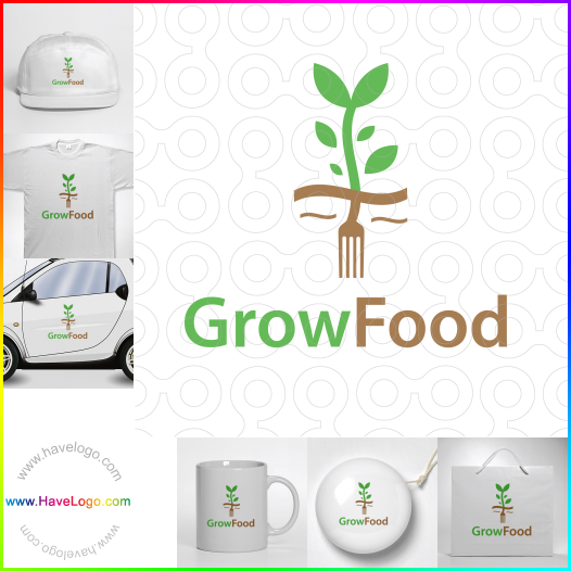 Acheter un logo de nourriture végétalienne - 49245