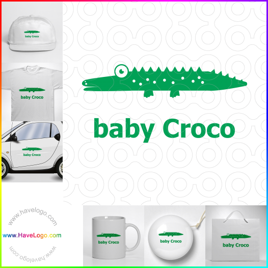 Compra un diseño de logo de Baby Croco 66897